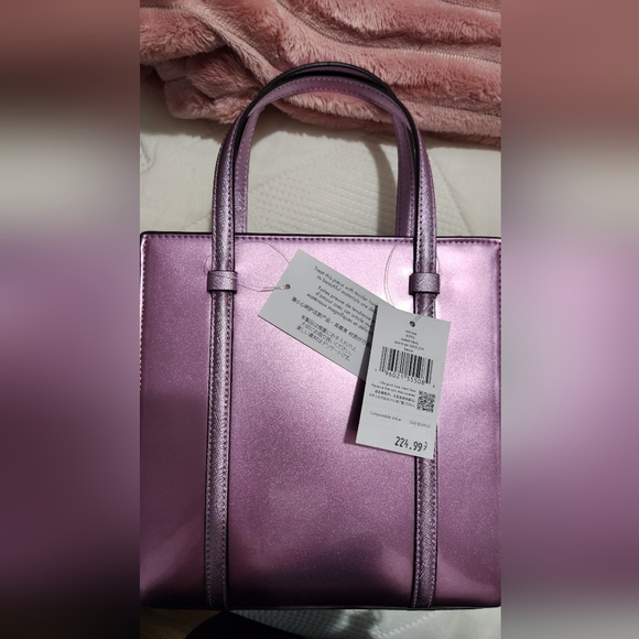 Kate Spade Quartz PINK Structured Tote Bag - Picture 13 of 15
